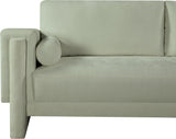 Madeline Mint Chenille Fabric Loveseat 152Mint-L Meridian Furniture