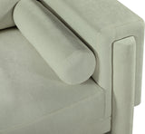 Madeline Mint Chenille Fabric Loveseat 152Mint-L Meridian Furniture