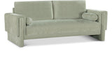 Madeline Mint Chenille Fabric Sofa 152Mint-S Meridian Furniture