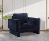 Madeline Navy Chenille Fabric Chair 152Navy-C Meridian Furniture