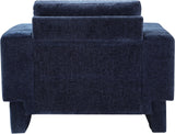 Madeline Navy Chenille Fabric Chair 152Navy-C Meridian Furniture