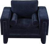 Madeline Navy Chenille Fabric Chair 152Navy-C Meridian Furniture