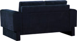 Madeline Navy Chenille Fabric Loveseat 152Navy-L Meridian Furniture