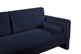 Madeline Navy Chenille Fabric Loveseat 152Navy-L Meridian Furniture