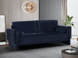 Madeline Navy Chenille Fabric Sofa 152Navy-S Meridian Furniture