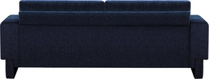 Madeline Navy Chenille Fabric Sofa 152Navy-S Meridian Furniture