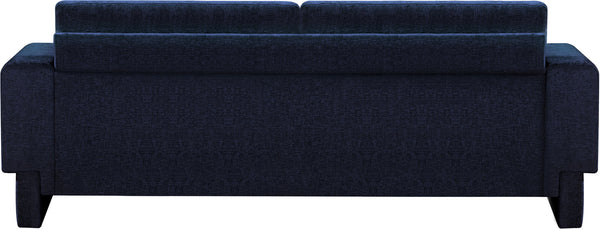 Madeline Navy Chenille Fabric Sofa 152Navy-S Meridian Furniture