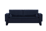 Madeline Navy Chenille Fabric Sofa 152Navy-S Meridian Furniture