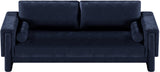 Madeline Navy Chenille Fabric Sofa 152Navy-S Meridian Furniture