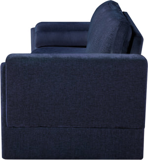 Madeline Navy Chenille Fabric Sofa 152Navy-S Meridian Furniture
