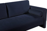 Madeline Navy Chenille Fabric Sofa 152Navy-S Meridian Furniture