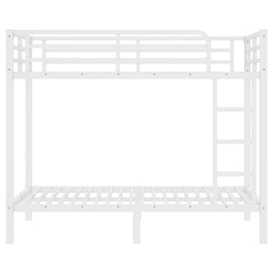 English Elm Metal Full over Full Bunk Bed Sturdy Steel Frame for Teens & Adults, Space-Saving, Noise-Reduced Design W1580P329015