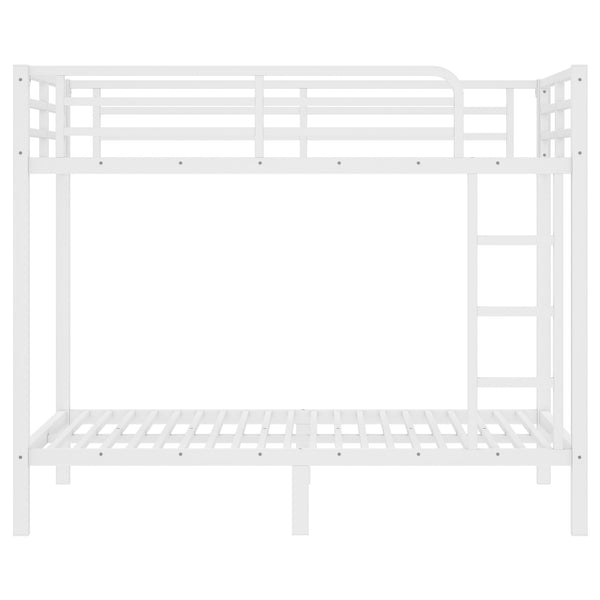 English Elm Metal Full over Full Bunk Bed Sturdy Steel Frame for Teens & Adults, Space-Saving, Noise-Reduced Design W1580P329015