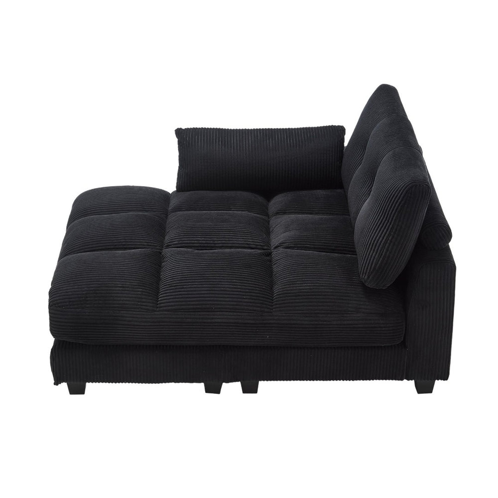 English Elm United Cozy Cloud Sleeper Sofa Bed - Versatile Chaise Lounge With Usb, Cup Holders & Storage Solutions W1568S00166-GIGA