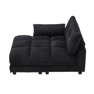 English Elm United Cozy Cloud Sleeper Sofa Bed - Versatile Chaise Lounge With Usb, Cup Holders & Storage Solutions W1568S00166-GIGA