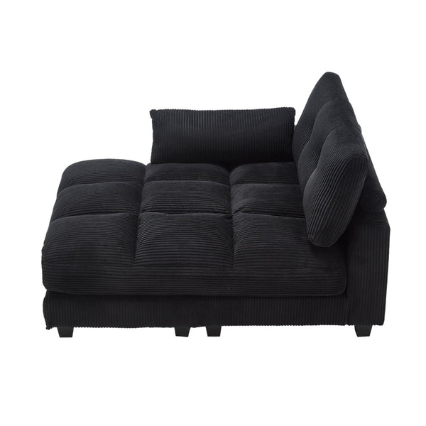 English Elm United Cozy Cloud Sleeper Sofa Bed - Versatile Chaise Lounge With Usb, Cup Holders & Storage Solutions W1568S00166-GIGA