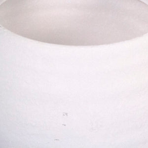 Zentique Matte White Vase — Minimalist Terracotta Accent with Smooth Matte Finish for Modern Sculptural Styling W7.5 x H6 x D7.5 15300M A584A