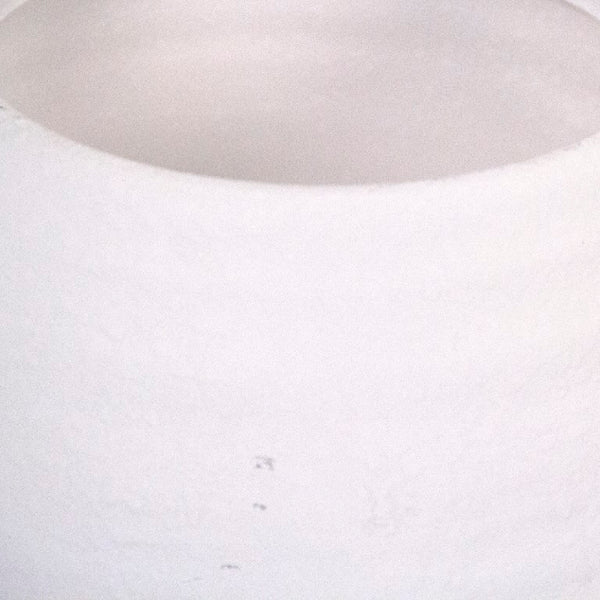 Zentique Matte White Vase — Minimalist Terracotta Accent with Smooth Matte Finish for Modern Sculptural Styling W7.5 x H6 x D7.5 15300M A584A