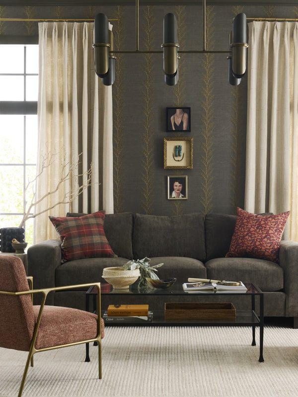 Wildwood Stockman Industrial Brass & Bronze Chandelier — Dual Uplight/Downlight, Adjustable 34"H X 42"W 15305