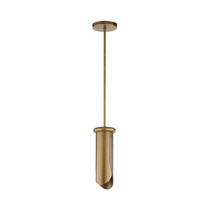 Wildwood Stockman Sculptural Pendant Light In Brass & Bronze, Adjustable Height, Directional Ambient Glow For Modern Spaces 15312