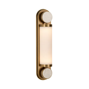 Emmons Sconce Gold, White/Cream 15321 Wildwood