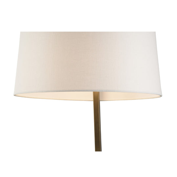 Wildwood Elgin Honed Carrera Marble Table Lamp With Antique Brass Frame — Sculptural Ambient Light For Bedside 15331