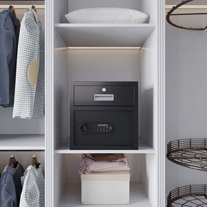 English Elm Steel Security Safe With Electronic Keypad - Heavy-Duty Protection For Cash, Jewelry, And Documents W396P278373-GIGA