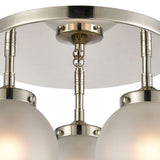 Boudreaux 15'' Wide 3-Light Semi Flush Mount - Polished Nickel 15362/3 Elk Lighting