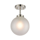 Boudreaux 8'' Wide 1-Light Mini Pendant - Polished Nickel 15364/1 Elk Lighting