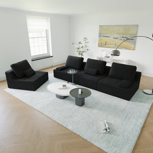 English Elm Oversized Modular Sectional Sofa - Luxury Boucle Couch, Custom Configurations, Family-Friendly Comfort W3361S00022-GIGA