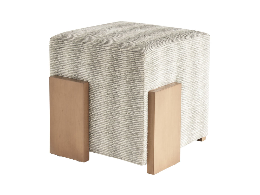 Lexington Tommy Bahama Home Hamden Ottoman - Elegant White Oak Design With Ultra-clear Glass & Brushed Champagne Accents  Wood 1537-44-40