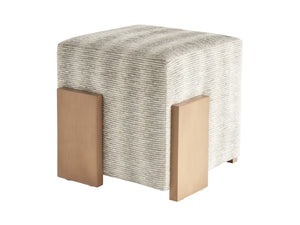 Lexington Tommy Bahama Home Hamden Ottoman - Elegant White Oak Design With Ultra-clear Glass & Brushed Champagne Accents  Wood 1537-44-40
