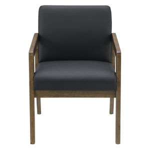 OSP Home Furnishings Wood Frame Guest Chair with Memory Foam Seat and Lumbar Support for Office Reception WD581-U6