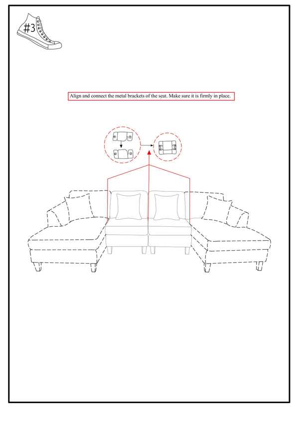 English Elm Living Armless Chair Gray Chenille Transitional Accent with Tapered Wood Legs, Pillows & High-Density Foam Cushions B2741P305625