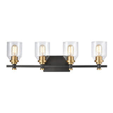 Cambria 28'' Wide 4-Light Vanity Light - Matte Black 15403/4 Elk Lighting