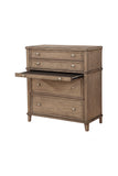 IDEAZ 1540APB Ash Brown Classy 4 Drawer Chest with Pull Out Tray Ash Brown 1540APB