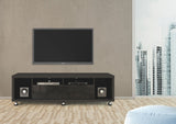 Cabrini TV Stand 1.8 in Black Gloss and Black Matte 15413 Manhattan Comfort