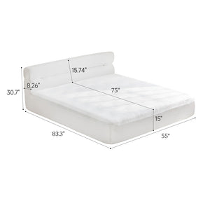 English Elm All-In-One Full Mattress & Bed Frame - 15-Inch Comfort System, Cooling Fabric, No Assembly Needed! W1359P364806
