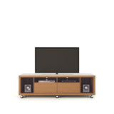 Cabrini TV Stand 1.8 in Maple Cream and Off White 15454 Manhattan Comfort