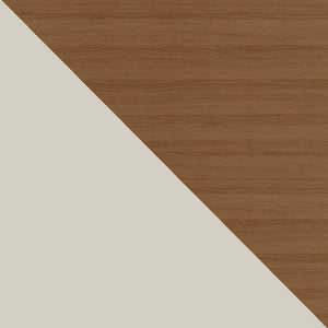 Cabrini TV Stand 1.8 in Maple Cream and Off White 15454 Manhattan Comfort