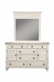 IDEAZ 1545APB White 6 Drawer Dresser with Two Spacious Cabinets White 1545APB