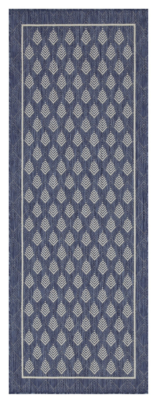 English Elm Sunshine Blue 7'10" X 10'3" Versatile Indoor/Outdoor Area Rug - Durable, Easy-Clean, Coastal Charm! B186P198871-GIGA