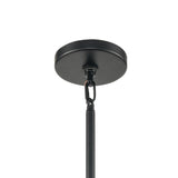 Stone Manor 27'' Wide 6-Light Chandelier - Matte Black 15464/6 Elk Lighting