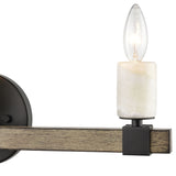 Stone Manor 21'' Wide 3-Light Vanity Light - Matte Black 15468/3 Elk Lighting