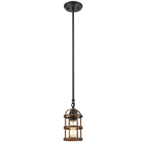 Millville 5'' Wide 1-Light Mini Pendant - Matte Black 15481/1 Elk Lighting