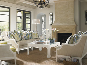 Lexington Tommy Bahama Home Cassava Cocktail Table With Elegant Glass Top And Quatrefoil Design For Stylish Island Living Somers Isle  543-947