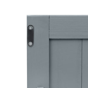 English Elm K&k Solid Fir Grill Cart Stainless Steel Top Outdoor Kitchen Station with Locking Wheels Grey+Blue N707P409087G
