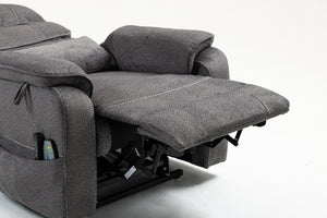 English Elm Lounge Electric Lift Chair With 180° Recline, Massage, Heating, Storage & Wireless Charging Options W547S00058