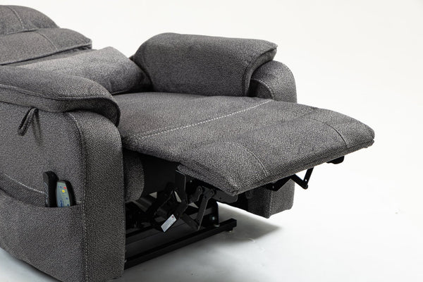 English Elm Lounge Electric Lift Chair With 180° Recline, Massage, Heating, Storage & Wireless Charging Options W547S00058