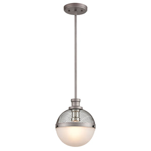 Calabria 9'' Wide 1-Light Mini Pendant - Weathered Zinc 15555/1 Elk Lighting